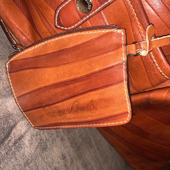 DOONEY & BOURKE LARGE FLORENTINE BROWN ZEBRA PRINT LEATHER HANDBAG - Picture 7 of 15